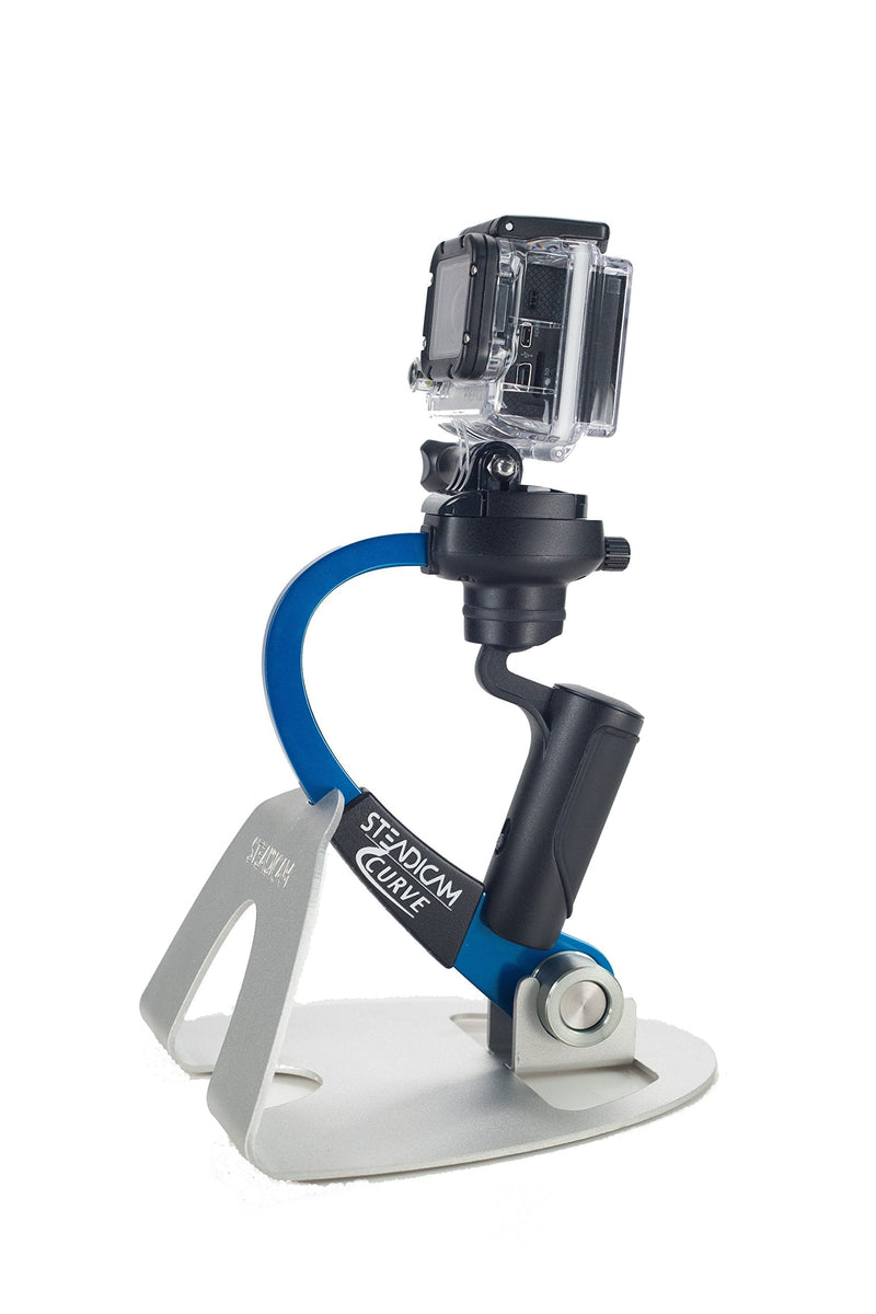 Steadicam Curve-BK Handheld Video Stabilizer and Grip for GoPro Hero Cameras 3, 4 Black & Hero 5 (Blue) Blue