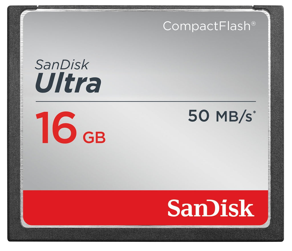 SanDisk Ultra 16GB Compact Flash Memory Card Speed Up To 50MB/s, Frustration-Free Packaging- SDCFHS-016G-AFFP (Label May Change)