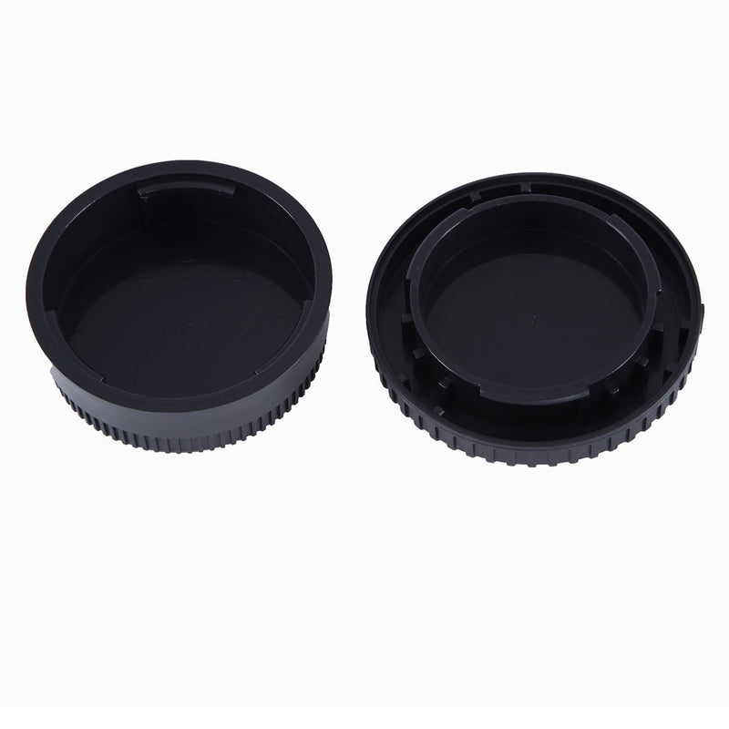 Movo Photo Lens Mount Cap and Body Cap for Nikon DSLR Camera