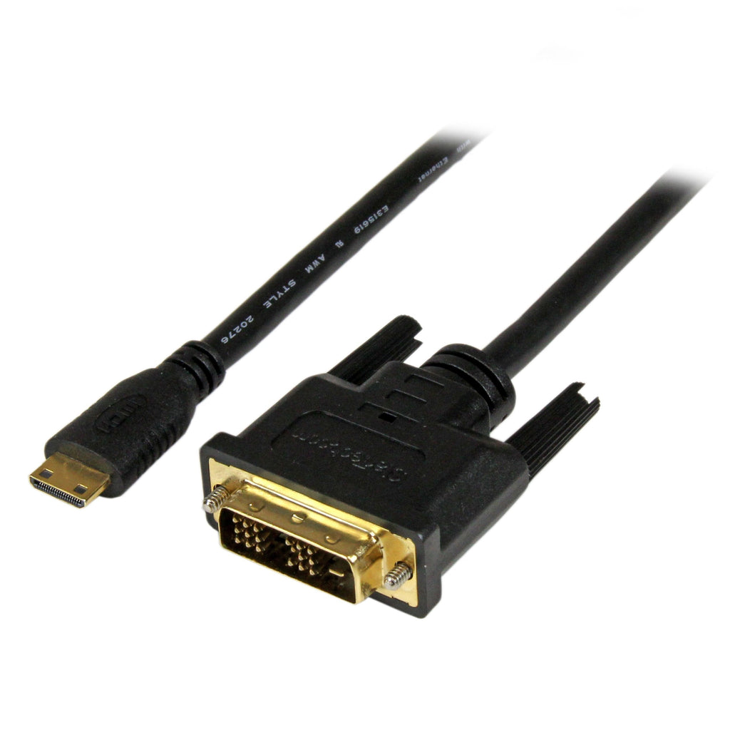 StarTech.com 3m Mini HDMI to DVI-D Cable - M/M - 3 meter Mini HDMI to DVI Cable - 19 pin HDMI (C) Male to DVI-D Male - 1920x1200 Video (HDCDVIMM3M) 10 ft / 3m