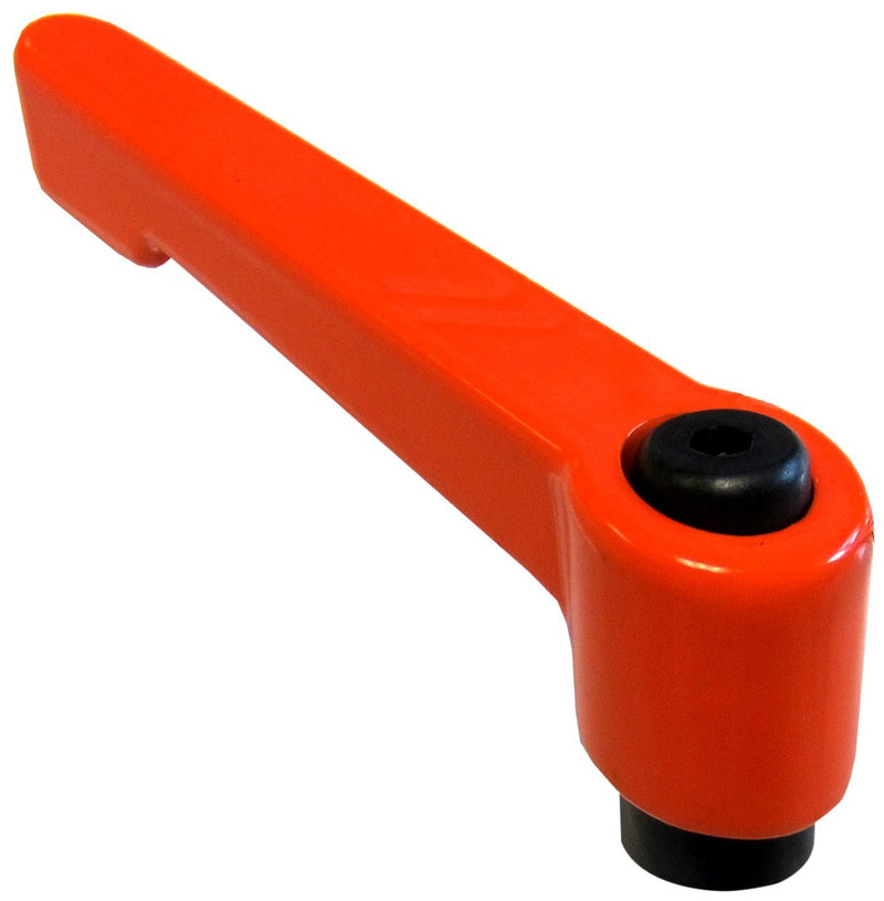 Morton - MH-207-OR Die Cast Zinc Handle Adjustable Clamping Lever, Metric Size, Orange, M10 x 1.50 Thread Size, 54mm Height