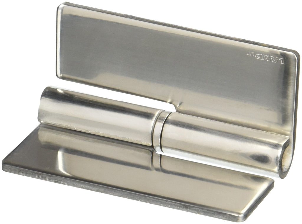 Sugatsune HNH-100CL Weld On Lift Off Hinge, Stainless Steel 304, Mirror Finish, Left Handedness, 4mm Leaf Thickness, 82mm Open Width, 16mm Pin Diameter