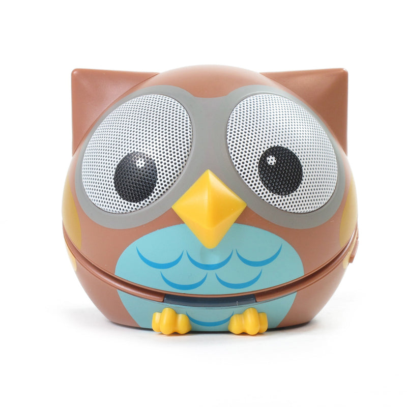 Zoo Tunes Compact Portable Bluetooth Stereo Speakers for MP3 Players, Tablets, Laptops etc. Owl