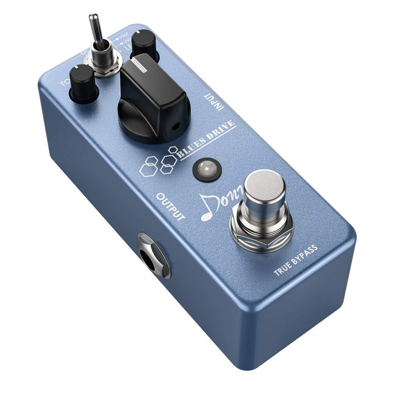 Donner Blues Drive Classical Electronic Vintage Overdrive Guitar Effect Pedal True Bypass Warm/Hot Modes