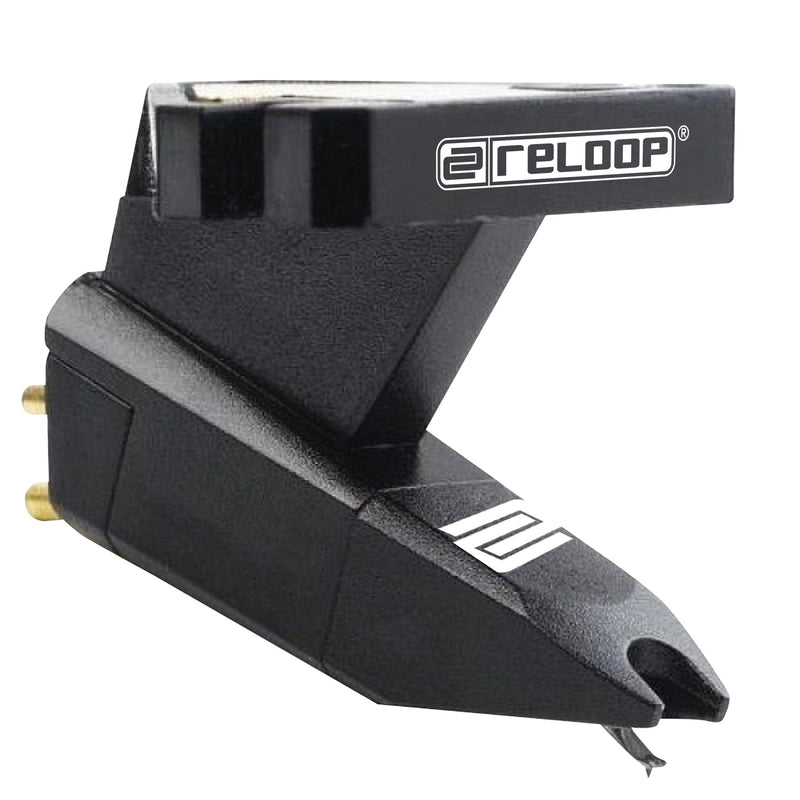 Reloop Turntable Stylus Cartridge with Headshell Mounting Black