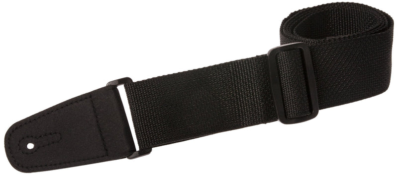 Henry Heller HPOLM-BLK 2-Inch Wide Vegan Nylon Guitar Strap - Black