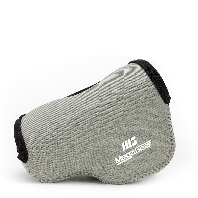 MegaGear ''Ultra Light'' Neoprene Camera Case Bag with Carabiner for SONY NEX5, NEX5N, NEX5R with 16-50 LENS (Gray) Gray