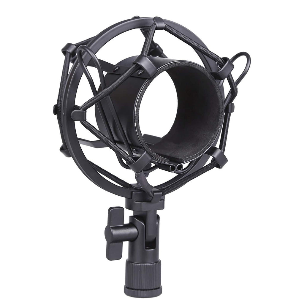 [AUSTRALIA] - Koolertron Universal 50MM Microphone Shock Mount for 48MM-54mm Diameter Condenser Mic (Black) Black 