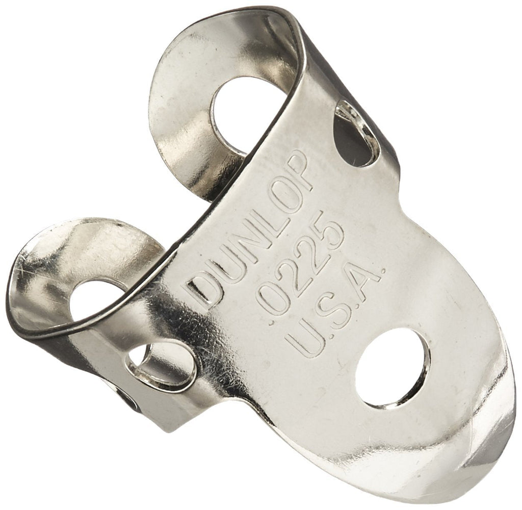 Dunlop 33P.0225 Nickel Silver Finger & Thumbpicks, .0225", 5/Player's Pack Original Version