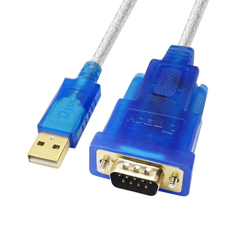 [AUSTRALIA] - DTECH USB to Serial Adapter Cable with RS232 DB9 Male Port FTDI Chipset Supports Windows 10 8 7 and Mac Linux - 4 Feet 4ft USB to DB9 serial male cable 