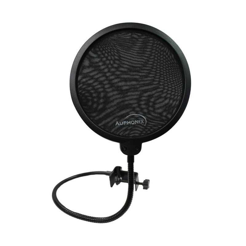 [AUSTRALIA] - AUPHONIX Pop Filter for Blue Yeti Microphone – Custom Fit, Easy On Clasp Shield Delivers Perfectly Optimized Voice Clarity – Double Mesh Windscreen Filter Mask Blocks S Hiss, Thud, Pop & BP Plosives 
