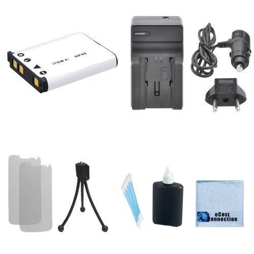 NP-45 High-Capacity Battery Replacement + Car/Home Charger for Fujifilm FinePix JX37, JX400, JX405, JX420, JX500, JX520, JX550, JX580, JX590, JX680 & More. Camera + Complete Starter Kit