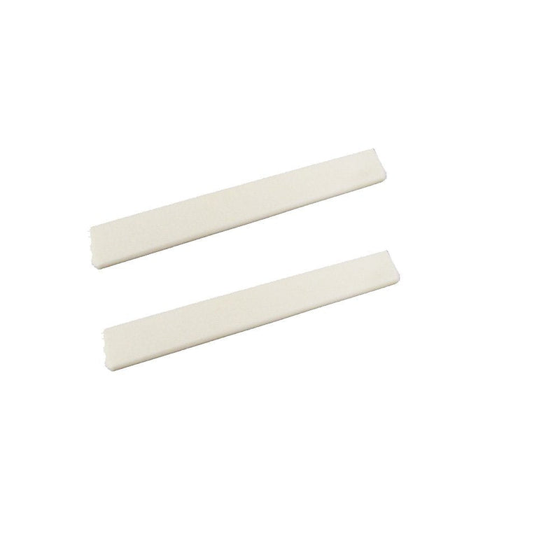 Musiclily Uncarved Classical Guitar Blank Buffalo Bone Saddle, 80x3x11/9.5mm (Pack of 2)