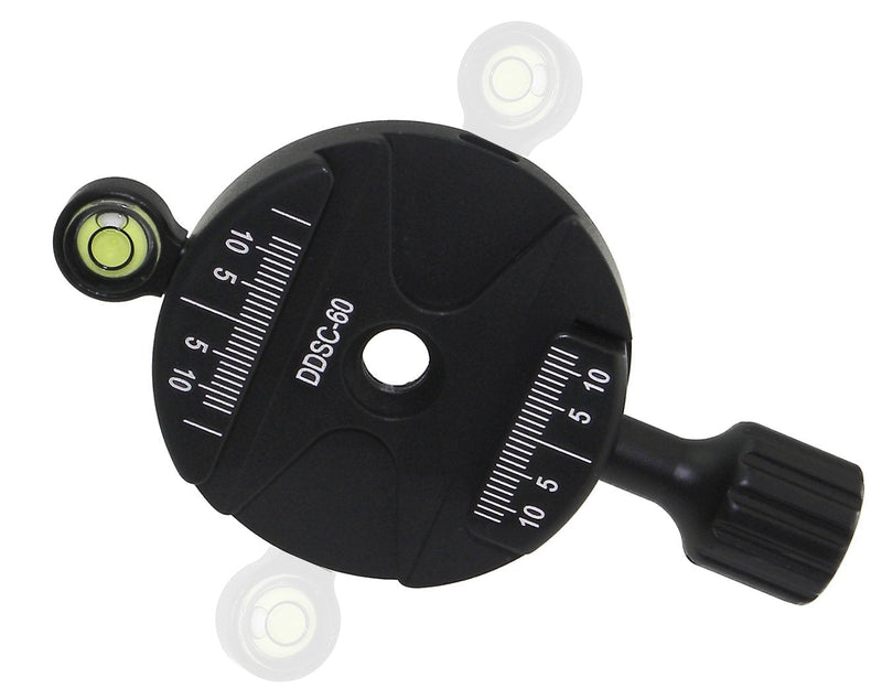 Desmond 60mm Disc Circular Clamp DDSC-60 Arca-Swiss Compatible with 3 Position Bubble Level