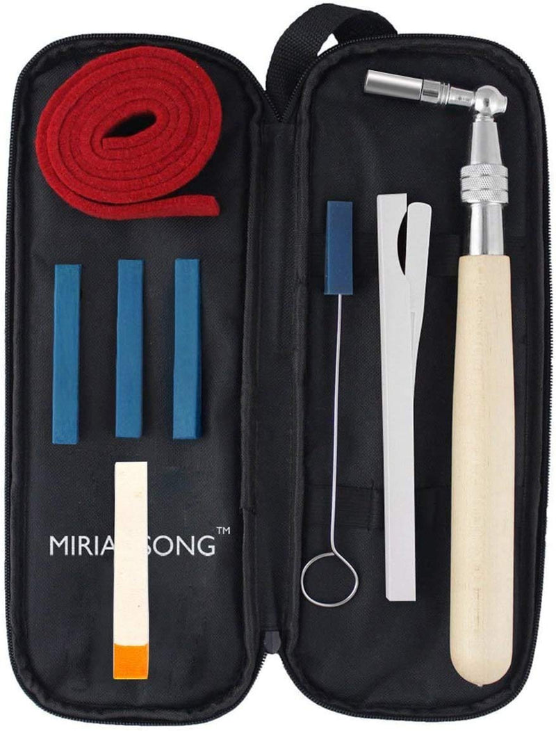 MiriamSong Professional Piano Tuning Kit - The Best Tuner Set Including Universal Star Head Hammer, Mute tools, Felt Temperament Strip and Case White