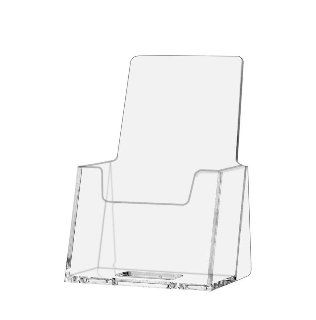 Marketing Holders Business Card Holder Counter top Display Stand Clear Premium Acrylic Vertical Single Pocket 1