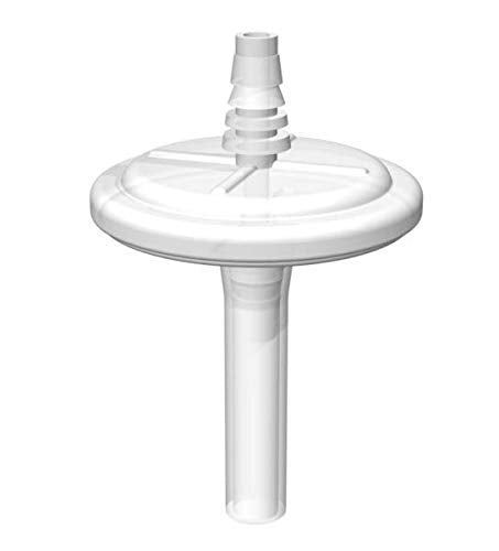 [AUSTRALIA] - Hydrophobic PTFE Inline Vent Filters for Carboys and Containers, 1.00um, 3/8" Silicone Tubing, Non-Sterile, (Pack of 2) 