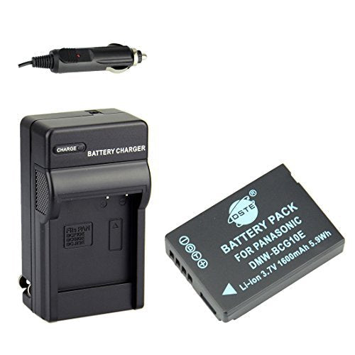 [AUSTRALIA] - DSTE® DMW-BCG10E Battery + DC57 Travel and Car Charger Adapter Compatible Panasonic Lumix DMC-ZS10 ZS15 ZS19 ZS20 ZS25 ZX3 TZ8 TZ10 TZ18 TZ19 TZ20 TZ25 ZR1 ZR3 Camera 