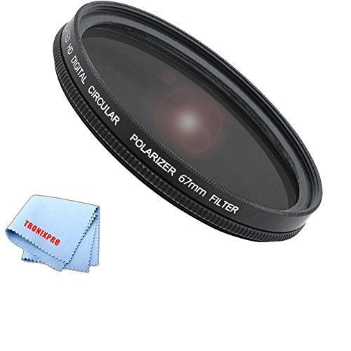 Tronixpro 67mm Pro Series High Resolution Circular Polarized Filter + Microfiber Cloth