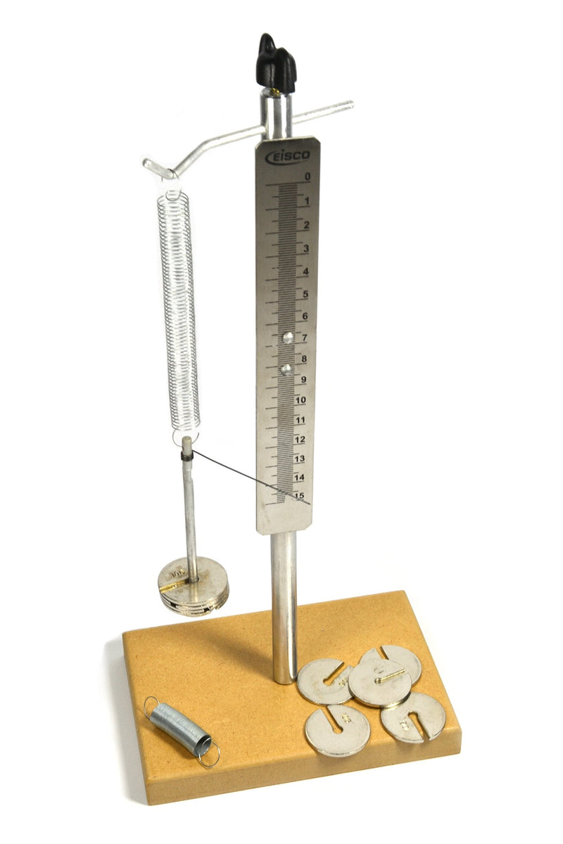 Hooke's Law Apparatus for Student Use - Supplied w/Weights - Eisco Labs