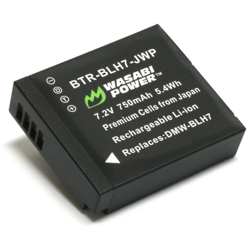 Wasabi Power Battery for Panasonic DMW-BLH7, DMW-BLH7E, DMW-BLH7PP and Panasonic Lumix DC-GX850, DMC-GM1, DMC-GF7, DMC-LX10