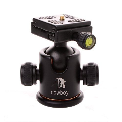 CowboyStudio Pro Camera Tripod Ball Head Quick Release Plate With Gradienter BK-03