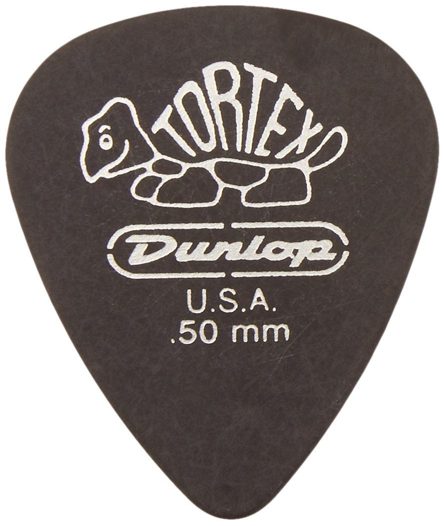 Dunlop 488P.50 Tortex Pitch Black, .50mm, 12/Player's Pack