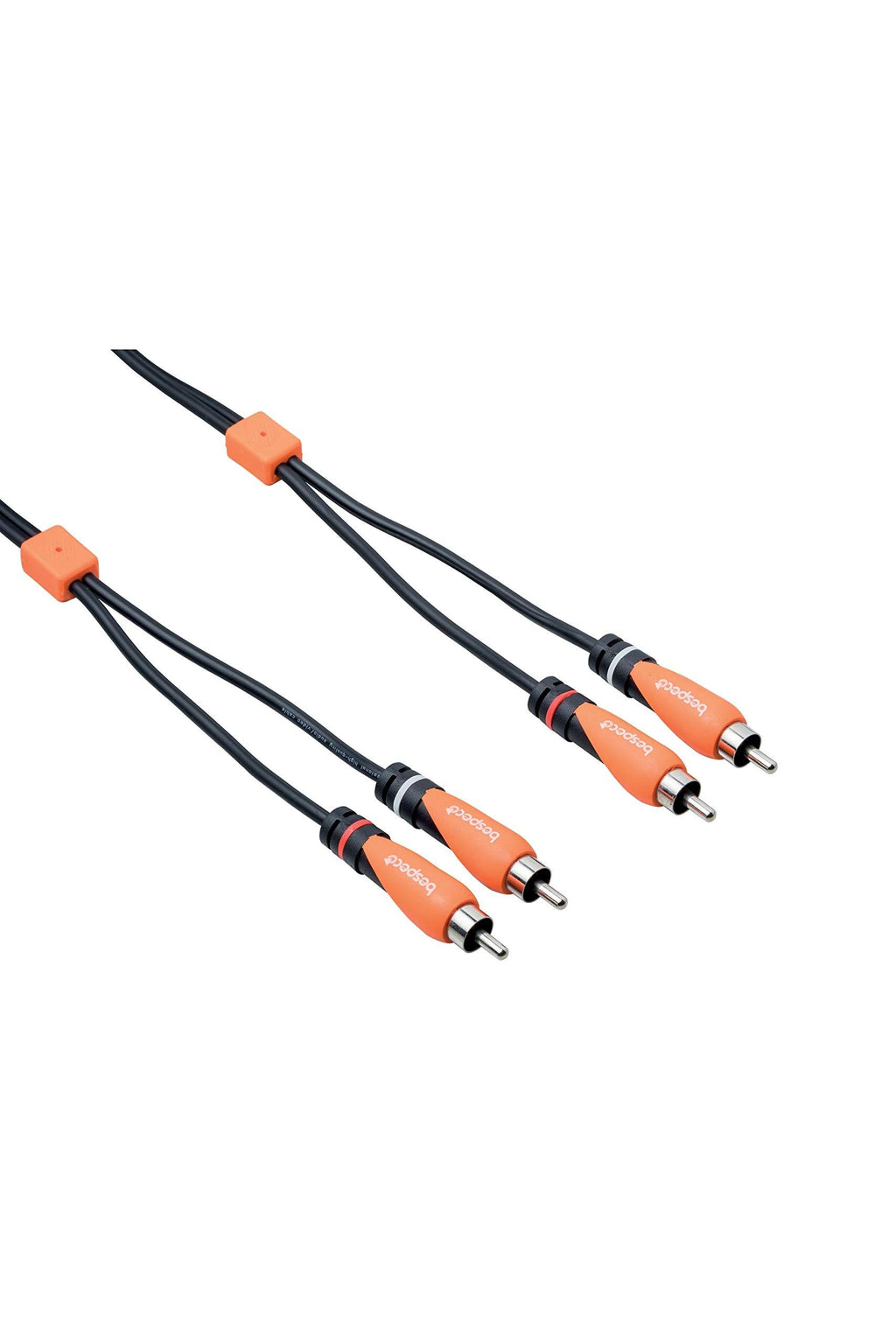 Bespeco Instrument Cable, Black & Orange, 6 foot (SL2R180)