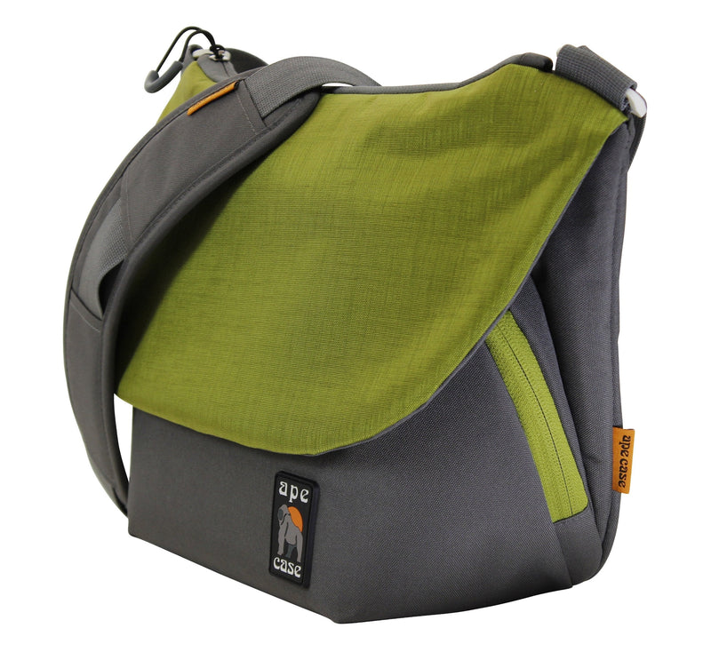Ape Case, Messenger Bag, Large, Green, Camera Insert Included, Shoulder Strap Included, Tablet Compartment (AC580G)