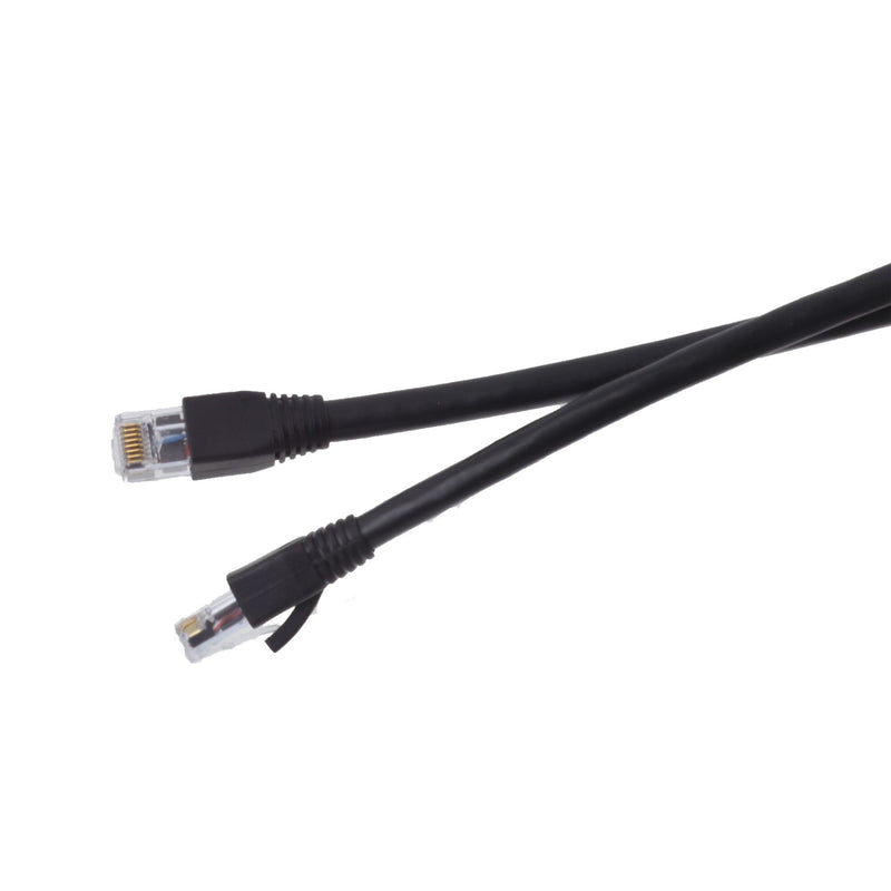 BJC Certified Cat 6A Patch Cable, Assembled in USA, with Test Report (Black, 8 Foot) Black