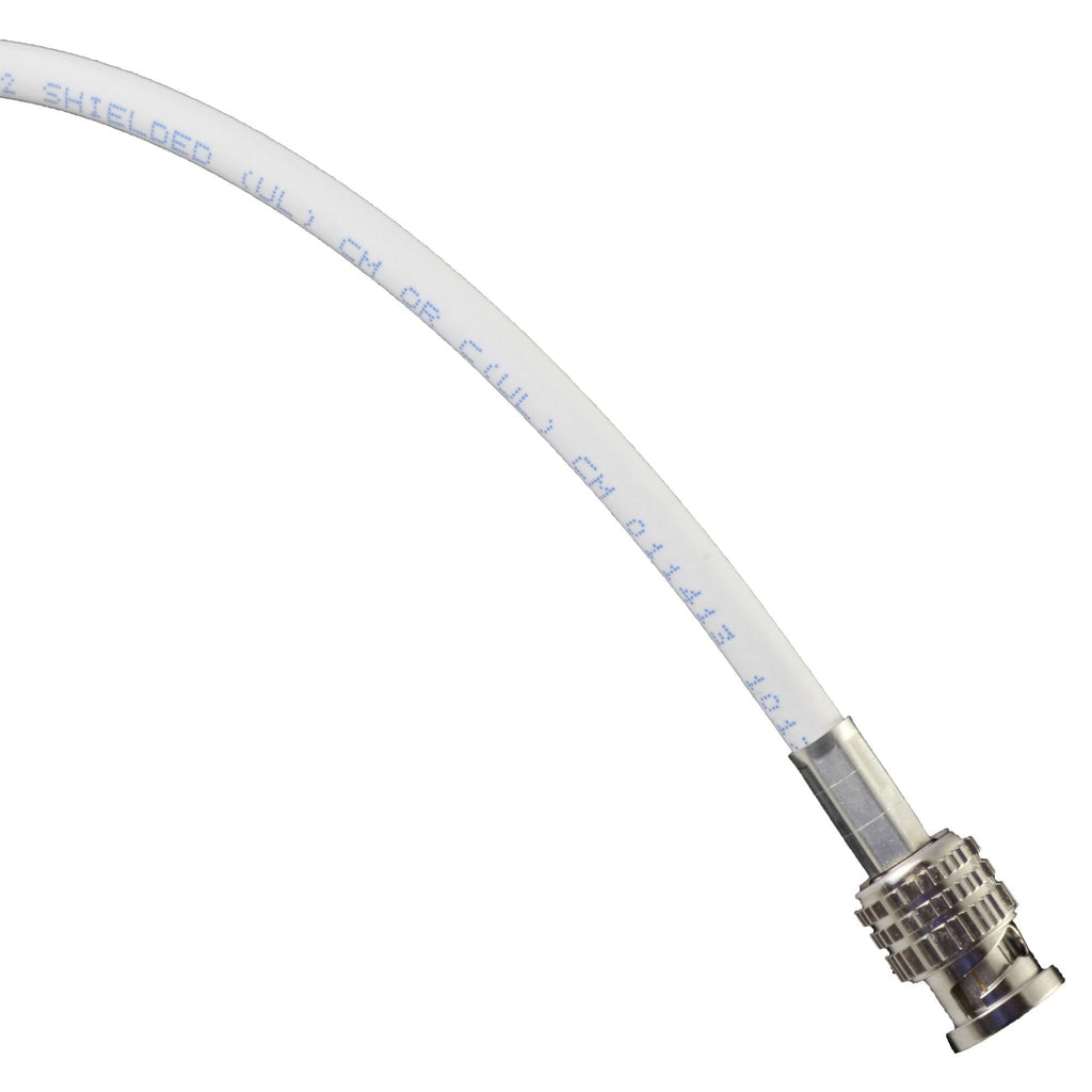 BJC High-Flex 3G/6G HD SDI Patch Cable (Belden 1505F), BNC to BNC (White, 5 Foot) White