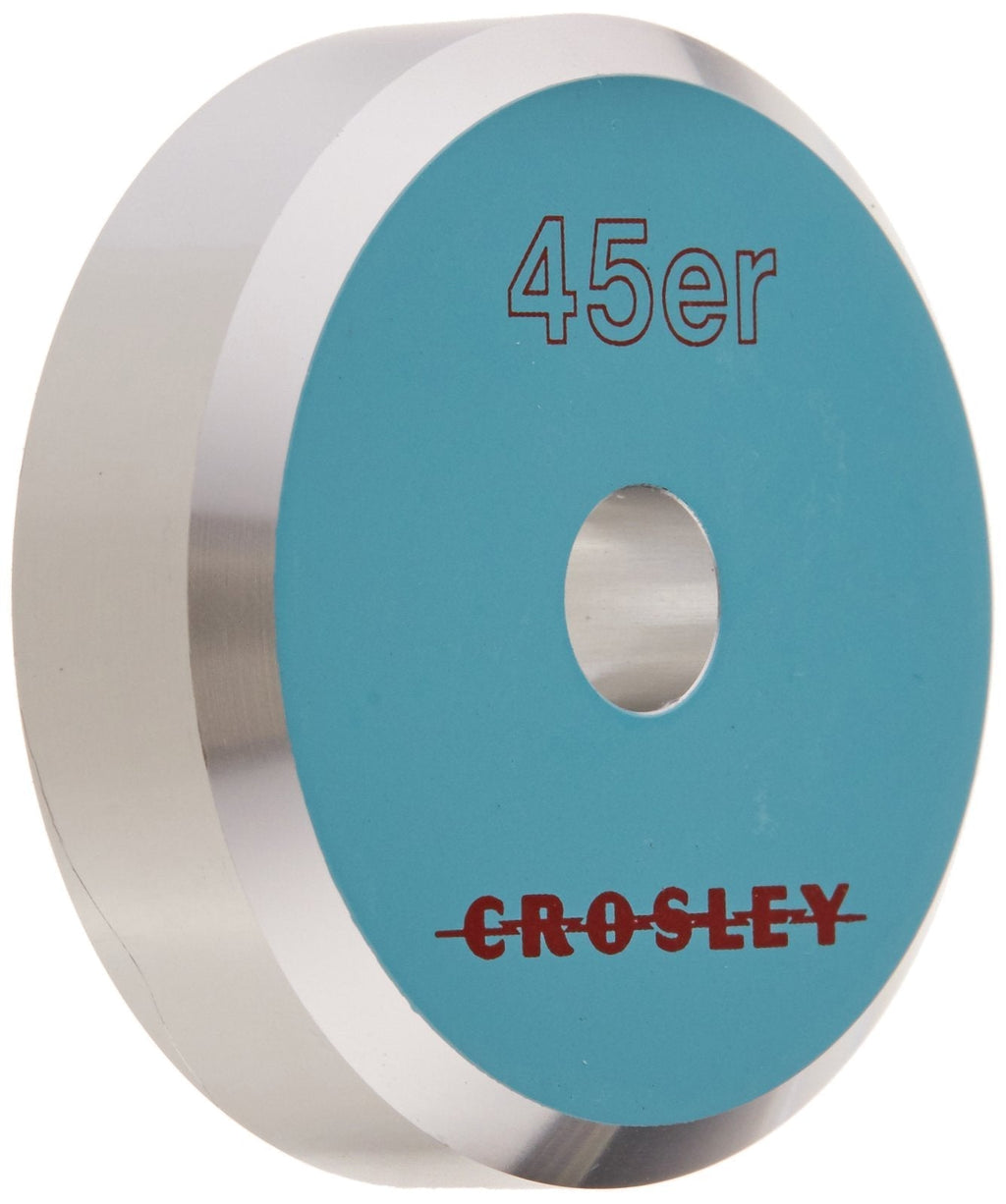 Crosley CR9001A-TU Aluminum 45 Adapter, Turquoise