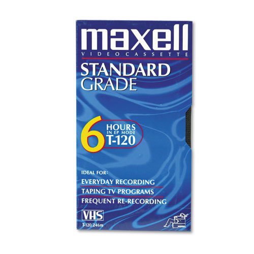 Maxell All-Purpose Standard Grade 6 Hour VHS Videotape Cassette