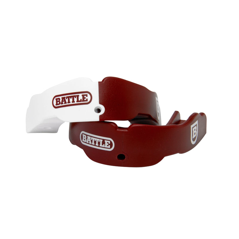 [AUSTRALIA] - Battle Sports Science 2 Color Youth Mouthguard (2-Pack), Maroon 