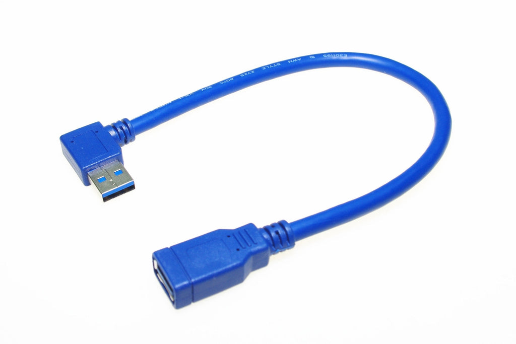 SMAKN USB 3.0 Extension Cable Usb 3.0 Male to Usb 3.0 Famle With 90 degree plug-30cm