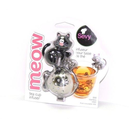 Joie Cat Fish Tea Infuser Strainer - Black or White (Black)