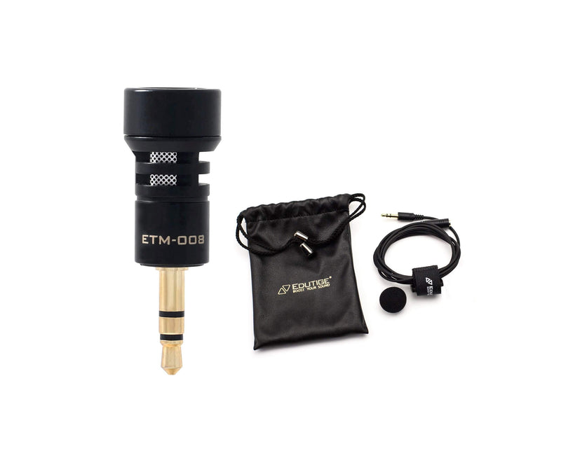 EDUTIGE ETM-008 Microphone - Unidirectional 3.5mm 3-Pole(TRS) Microphone