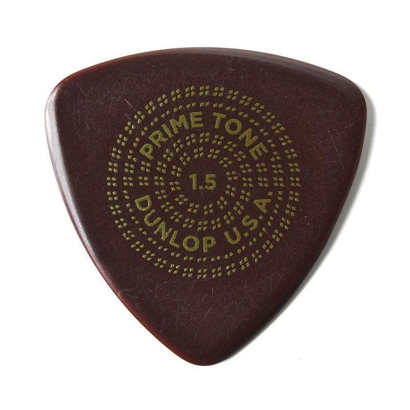 Jim Dunlop 513R15 Primetone 1.5mm Triangle Sculpted Plectra Guitar Picks, 12-Pack