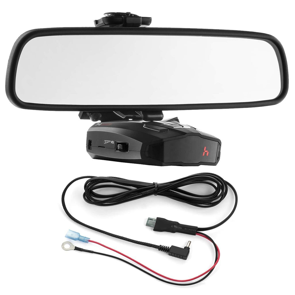 Radar Mount Mirror Mount Bracket + Direct Wire Power Cord for Cobra Radar Detectors (3001203)