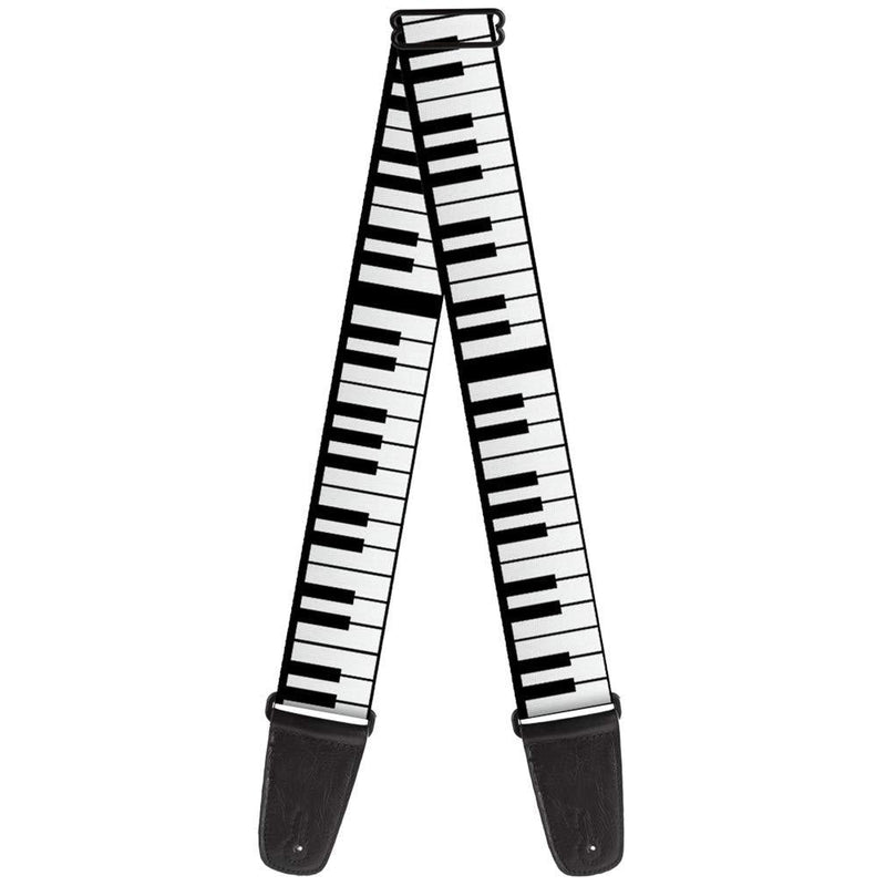 Guitar Strap Piano Keys 2 Inches Wide