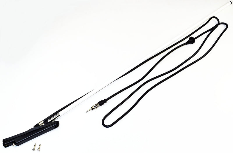 AntennaMastsRus - Retractable Manual Antenna is Compatible with (Toyota Tercel - Paseo - Corolla - Camry - Previa - HiAce - Hilux) (Geo Prism - Tracker) (Subaru Impreza - Loyale)