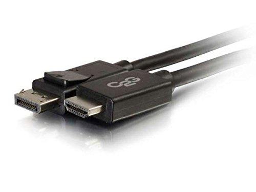 C2G Display Port Cable, Display Port to HDMI, Male to Male, Black, 3 Feet (0.91 Meters), Cables to Go 54325 DisplayPort To HDMI