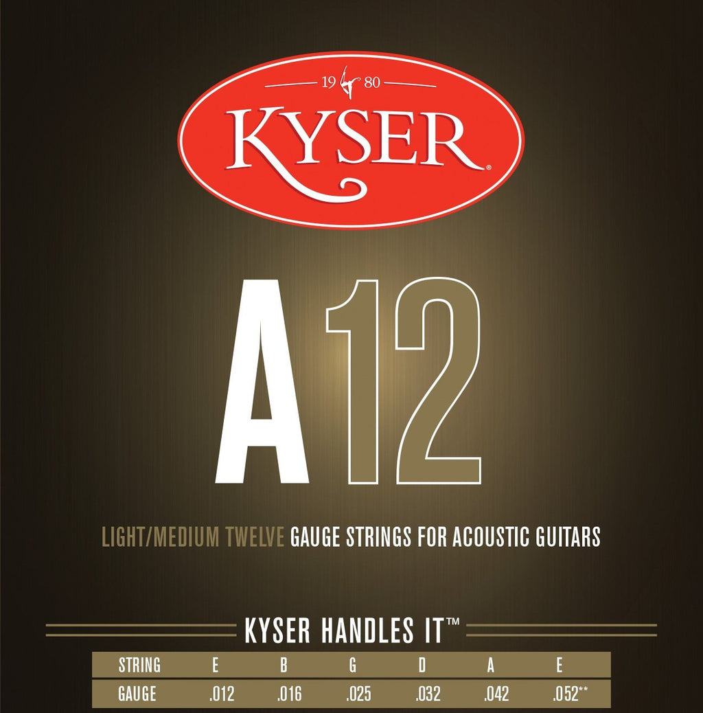 Kyser Acoustic 12's - Light/Medium 12 Gauge Guitar Strings