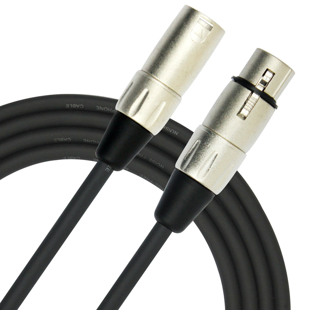 [AUSTRALIA] - Kirlin Cable MP-280-20/BK - 20 feet - XLR to XLR Microphone Cable Black PVC Jacket 