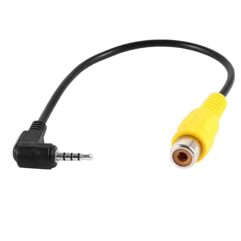 uxcell Household 2.5mm Stereo Male to RCA Female Jack Video Adapter Cable Black