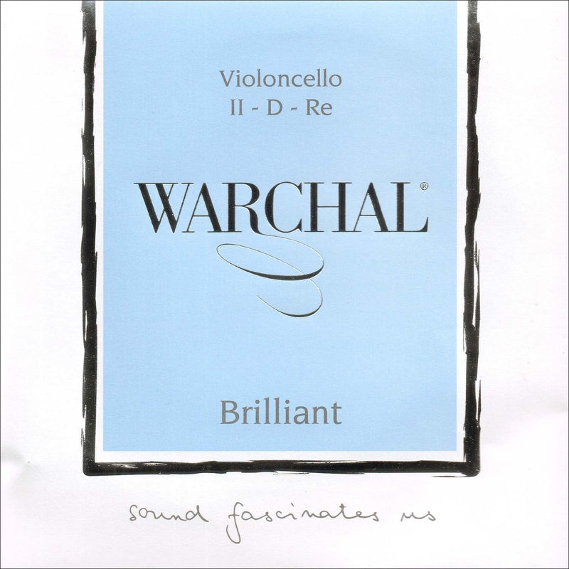 Warchal Brilliant Cello D String - Hyronalium-Silver - Synthetic Core - Medium