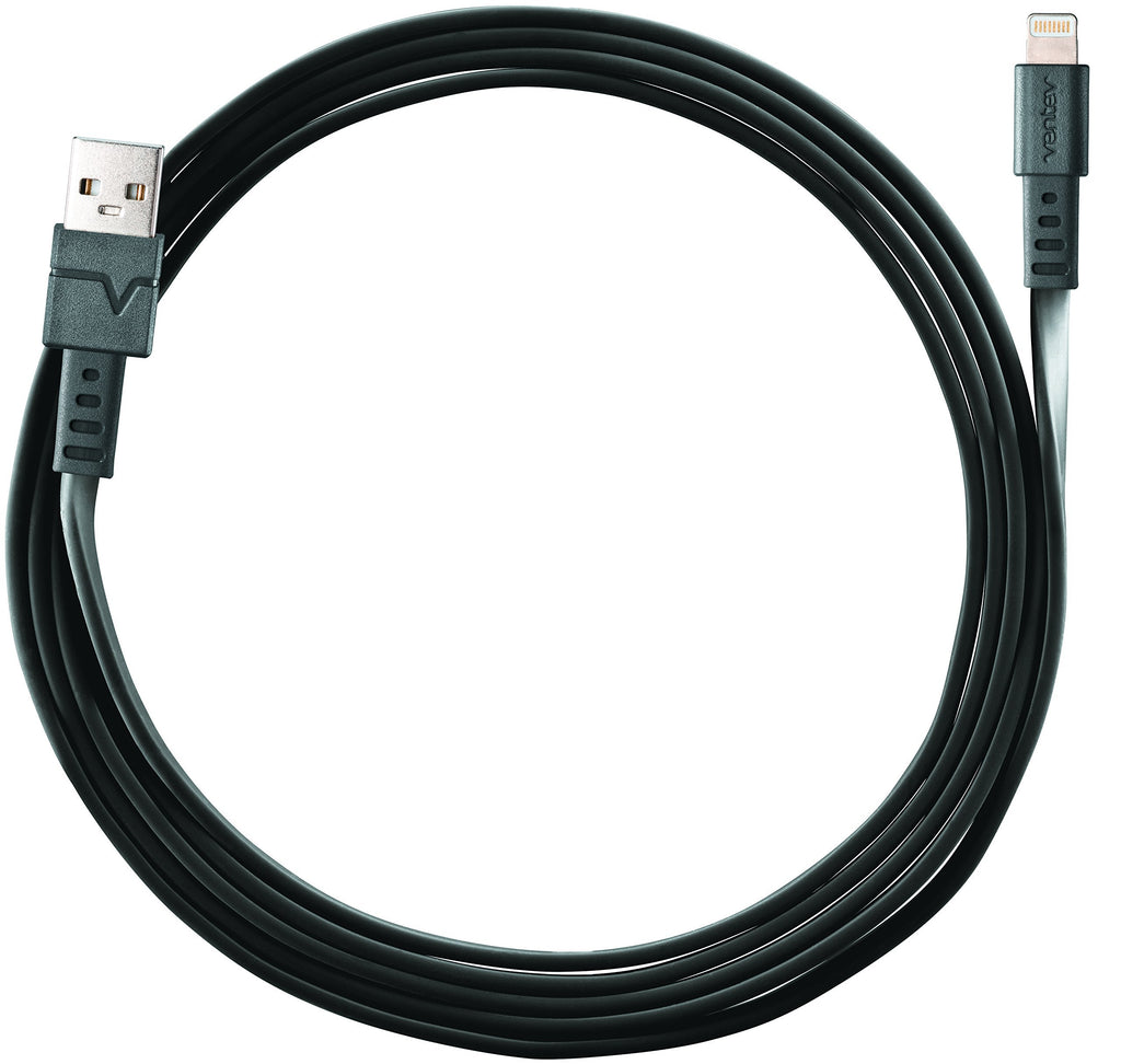 Ventev chargesync Lightning 6 Feet Cable Compatible with iPhone - Black