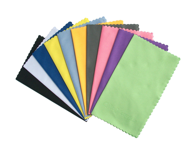ColorYourLife 10-Pack Microfiber Cleaning Cloths for Smart phones, Laptops, Tablets, Lenses, LCD Monitor, TV, Camera, Glasses, Optics Etc