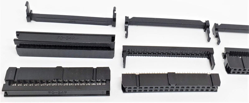 [AUSTRALIA] - Pc Accessories - Connectors Pro 25-Pack 2X17 34 Pins 2.54mm 0.1" Pitch Dual Row IDC Socket for Standard Flat Ribbon Cable, 34P FC Female Connector 