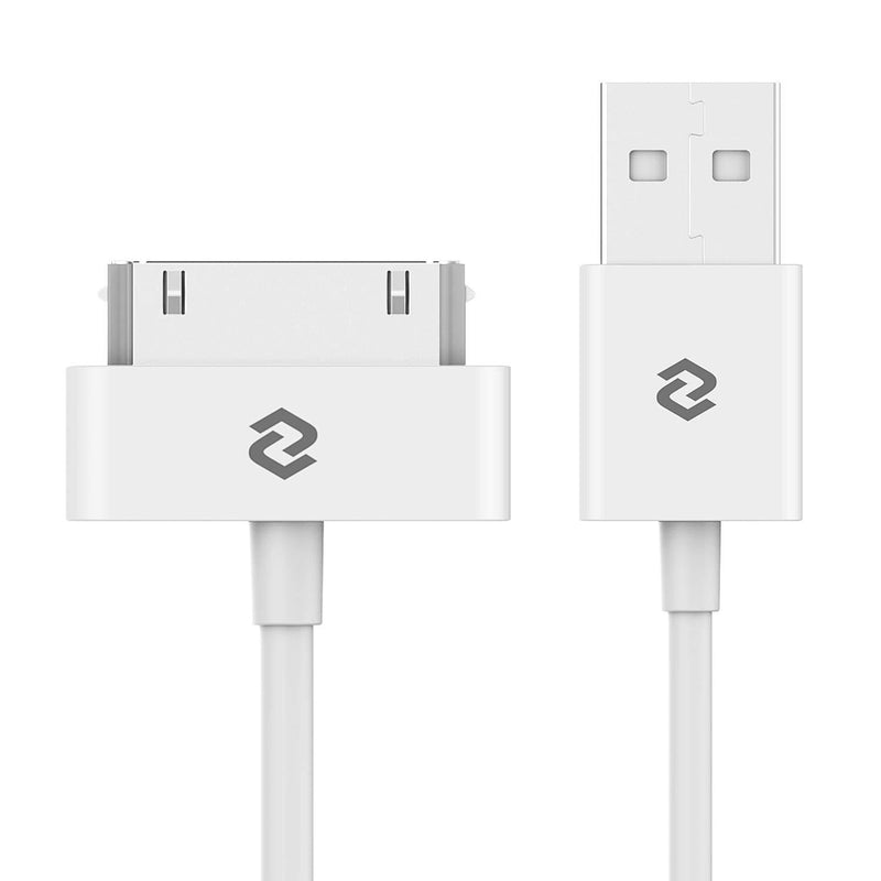 JETech USB Sync and Charging Cable Compatible iPhone 4/4s, iPhone 3G/3GS, iPad 1/2/3, iPod, 3.3 Feet (White) White